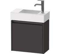 Duravit Ketho 2 meuble sous-lavabo avec 1 porte 48,4x23,8x44cm droite, avec poignée graphite anthracite super mat k25072r80800000