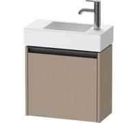 Duravit Ketho 2 meuble sous-lavabo avec 1 porte 48.4x23.8x44cm gauche, avec poignée anthracite Linnen mat k25072l75750000