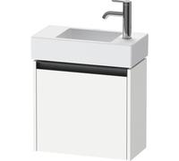 Duravit Ketho 2 meuble sous-lavabo avec 1 porte 48,4x23,8x44cm gauche, avec poignée blanc mat anthracite k25072l18180000