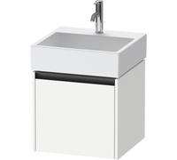 Duravit Ketho 2 meuble sous-lavabo avec 1 tiroir 48.4x46x44cm avec poignée anthracite blanc mat k25074018180000