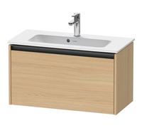 Duravit Ketho 2 meuble sous-lavabo avec 1 tiroir 68x39x44cm avec poignée chêne naturel mat anthracite k25056030300000
