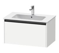 Duravit Ketho 2 meuble sous-lavabo avec 1 tiroir 81x48x44cm avec poignée anthracite blanc mat k25063018180000