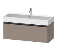Duravit Ketho 2 meuble sous-lavabo avec 1 tiroir pour lavabo simple 118,4x46x44cm avec poignée anthracite basalte mat k25079043430000