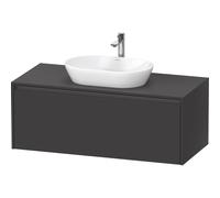 Duravit Ketho 2 meuble sous-lavabo avec plateau console avec 1 tiroir 120x55x45,9cm avec poignée anthracite graphite super mat K24887080800000