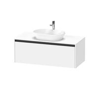 Duravit Ketho.2 bâti-support pour lavabo en console, 1200x459x550mm, 1 tiroir, K24887084840000, Couleur: Blanc super mat Décor