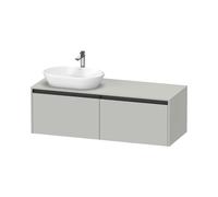 Duravit Ketho.2 bÃ¢ti-support pour lavabo, dÃ©coupe de la vasque Ã gauche, 1400x459x550mm, K24888L, Coloris: DÃÂ©cor gris bÃÂ©ton mat - K24888L07070000