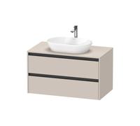 Duravit Ketho.2 bÃ¢ti-support pour lavabo, 1000x568x550mm, K248960, Coloris: DÃÂ©cor taupe mat - K24896091910000