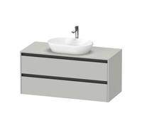 Duravit Ketho.2 bÃ¢ti-support pour lavabo, 1200x568x550mm, K248970, Coloris: DÃÂ©cor gris bÃÂ©ton mat - K24897007070000