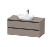 Duravit Ketho.2 bÃ¢ti-support pour lavabo, 1200x568x550mm, K248970, Coloris: DÃ©cor basalte mat - K24897043430000