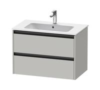 Duravit Ketho.2 bâti-support pour lavabo suspendu, 2 tiroirs, 810x550x480mm, pour ME by Starck 233683, K25263007070000, Couleur: DÃ©cor gris bÃ©ton mat