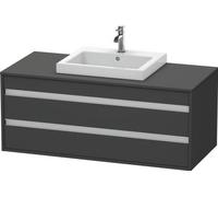 Duravit Ketho armoire 120x55x49.6 cm sous-lavabo suspendu graphite KT675604949