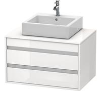 Duravit Ketho armoire 80x55x49.6 cm sous-lavabo suspendu blanc KT665402222