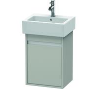 Duravit Ketho bâti-support de lavabo suspendu, 400x550x320 mm, 1 porte, charnières à droite, pour lave-mains Vero 070445, KT6630R0707, Couleur: Décor gris béton mat