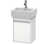 Duravit Ketho bâti-support de lavabo suspendu, 400x550x320 mm, 1 porte, charnières à gauche, pour lave-mains Vero 070445, KT6630L1818, Couleur: Décor blanc mat