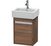Duravit Ketho bâti-support de lavabo suspendu, 400x550x320 mm, 1 porte, charnières à gauche, pour lave-mains Vero 070445, KT6630L7979, Couleur: Décor noyer naturel
