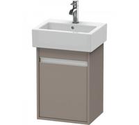 Duravit Ketho bâti-support de lavabo suspendu, 400x550x320 mm, 1 porte, charnières à gauche, pour lave-mains Vero 070445, KT6630L4343, Couleur: Décor basalte mat