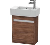 Duravit Ketho bâti-support de lavabo suspendu, 450x550x225 mm, 1 porte, charnières à gauche, pour lave-mains Vero 070350, KT6629L2121, Couleur: Décor noyer foncé