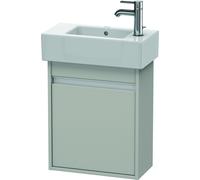 Duravit Ketho bâti-support de lavabo suspendu, 450x550x225 mm, 1 porte, charnières à gauche, pour lave-mains Vero 070350, KT6629R0707, Couleur: Décor gris béton mat