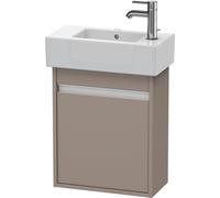 Duravit Ketho bâti-support de lavabo suspendu, 450x550x225 mm, 1 porte, charnières à gauche, pour lave-mains Vero 070350, KT6629R4343, Couleur: Décor basalte mat