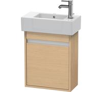 Duravit Ketho bâti-support de lavabo suspendu, 450x550x225 mm, 1 porte, charnières à gauche, pour lave-mains Vero 070350, KT6629L3030, Couleur: Décor chêne naturel