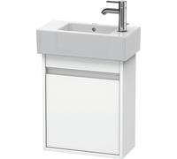 Duravit Ketho bâti-support de lavabo suspendu, 450x550x225 mm, 1 porte, charnières à gauche, pour lave-mains Vero 070350, KT6629L1818, Couleur: Décor blanc mat
