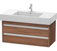 Duravit Ketho Meuble sous-lavabo suspendu 6641, 2 tiroirs, 1000mm, pour Vero, Couleur (avant/corps): DÃ©cor noyer naturel - KT664107979