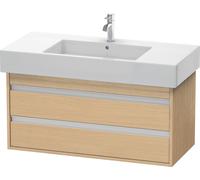 Duravit Vasque Ketho KT664103030 – 100 x 45,5 cm, chêne naturel, 2 tiroirs, suspendue