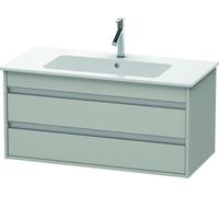 Duravit Vasque Ketho KT643000707, 100 x 47,5 cm, gris béton mat, 2 tiroirs, suspendue