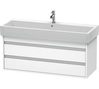 Ketho Duravit vasque KT663901818 115 x 44 cm, blanc mat, 2 tiroirs, suspendu