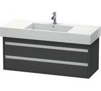 Duravit Ketho bâti-support lavabo suspendu, 1200x480x455 mm, 2 tiroirs, pour lavabos Vero 032912, KT664204949, Couleur: Décor graphite mat