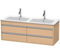 Duravit Ketho bâti-support lavabo suspendu, 1270x480x475 mm, 4 tiroirs, pour ME by Starck 233613, KT643303030, Couleur: Décor chêne naturel