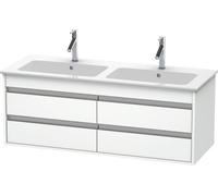 Duravit Ketho bâti-support lavabo suspendu, 1270x480x475 mm, 4 tiroirs, pour ME by Starck 233613, KT643301818, Couleur: Décor blanc mat