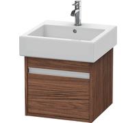 Duravit Ketho bâti-support lavabo suspendu, 450x410x440 mm, 1 tiroir, pour lavabos Vero 045450, KT668502121, Couleur: Décor noyer foncé