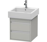 Duravit Ketho bâti-support lavabo suspendu, 450x480x440 mm, 2 tiroirs, pour lavabos Vero 045450, KT663500707, Couleur: Décor gris béton mat