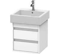 Duravit Ketho bâti-support lavabo suspendu, 450x480x440 mm, 2 tiroirs, pour lavabos Vero 045450, KT663501818, Couleur: Décor blanc mat