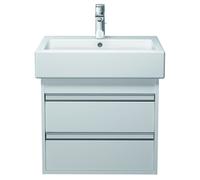 Duravit Ketho bâti-support lavabo suspendu, 550x480x440 mm, 2 tiroirs, pour lavabos Vero 045460, KT663601818, Couleur: Décor blanc mat