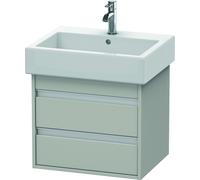 Duravit Ketho bâti-support lavabo suspendu, 550x480x440 mm, 2 tiroirs, pour lavabos Vero 045460, KT663600707, Couleur: Décor gris béton mat