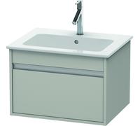 Duravit Ketho bâti-support lavabo suspendu, 600x410x475 mm, 1 tiroir, pour ME by Starck 233663, KT641800707, Couleur: Décor gris béton mat