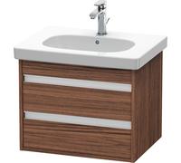 Duravit Ketho bâti-support lavabo suspendu, 600x480x455 mm, 2 tiroirs, pour D-Code, KT665002121, Couleur: Décor noyer foncé