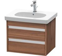 Duravit Meuble sous-vasque suspendu Ketho KT665007979 60 x 45,5 cm noyer naturel 2 tiroirs