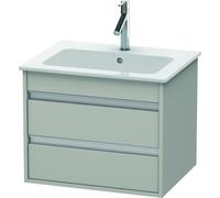 Duravit Meuble sous-vasque Ketho KT642800707 60 x 47,5 cm 2 tiroirs suspendu Gris béton mat