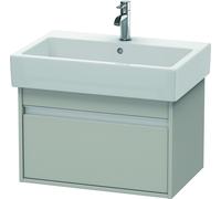 Duravit Ketho bâti-support lavabo suspendu, 650x410x440 mm, 1 tiroir, pour lavabos Vero 045470, KT668400707, Couleur: Décor gris béton mat