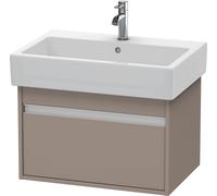 Duravit Ketho bâti-support lavabo suspendu, 650x410x440 mm, 1 tiroir, pour lavabos Vero 045470, KT668404343, Couleur: Décor basalte mat