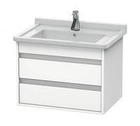 Duravit Ketho bâti-support lavabo suspendu, 650x480x455 mm, 2 tiroirs, pour Starck 3 030470, KT664301818, Couleur: Décor blanc mat