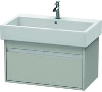Duravit Ketho bâti-support lavabo suspendu, 750x410x440 mm, 1 tiroir, pour lavabos Vero 045480, KT668700707, Couleur: Décor gris béton mat