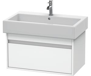 Duravit Ketho bâti-support lavabo suspendu, 750x410x440 mm, 1 tiroir, pour lavabos Vero 045480, KT668701818, Couleur: Décor blanc mat