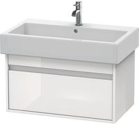 Ketho Duravit vasque KT668702222 75 x 44 cm, blanc brillant, 2000 coulissant, suspendu