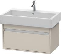 Duravit Ketho bâti-support lavabo suspendu, 750x410x440 mm, 1 tiroir, pour lavabos Vero 045480, KT668709191, Couleur: Décor taupe mat