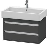 Duravit Ketho bâti-support lavabo suspendu, 750x480x440 mm, 2 tiroirs, pour lavabos Vero 045480, KT663704949, Couleur: Décor graphite mat