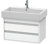 Duravit Ketho bâti-support lavabo suspendu, 750x480x440 mm, 2 tiroirs, pour lavabos Vero 045480, KT663701818, Couleur: Décor blanc mat